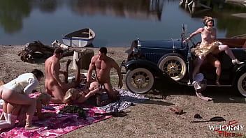Play WHORNY FILMS Best Outdoor Porn Orgy Ever Hot Girls Indulge In Big Group Fuck