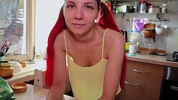 Play While mom was not at home, stepdaughter wanted to...