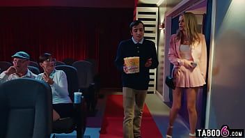 Play Movie theatre had teen couple fucking disburbing old people trying to watch