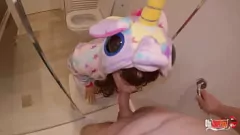 Play Stepbrother's Shower Fantasy Fulfilled: Cumshot Facial