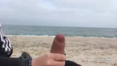 Play Teen Gets Naughty on Public Beach with Big Cock Bukkake