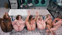 Hardcore Laundry: Petite MILF Dee Williams & Friends