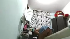 Sexy Latina Nurse Caught on Hidden Cam Dressing After Work