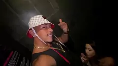 Play Tatted Latina Wife Sucks Cock in Club Bathroom
