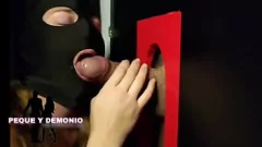 Play Curvy Elsa Stark Experiences Glory Hole for the First Time