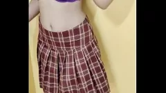 Play Curvy School Girl's Real Orgasm with Boyfriend