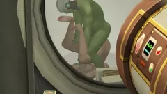 Play Space Soldier's Rough Double Blowjob: Creampie & Facial in Animation