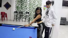 Play Curvy Latina University Friend Learns Pool Game and Ends Up Fucking Her Hot Teacher
