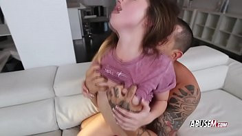 Play Precious tight teen gets hardly impaled by a rough guy