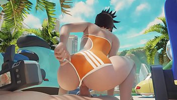 Play Overwatch Tracer Poolside Dick Riding (HentaiSpark.com)